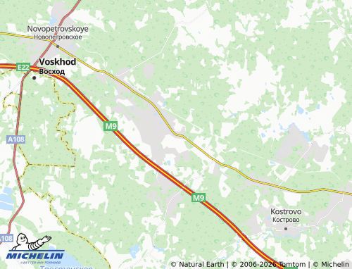 Carte MICHELIN Yadromino - ViaMichelin