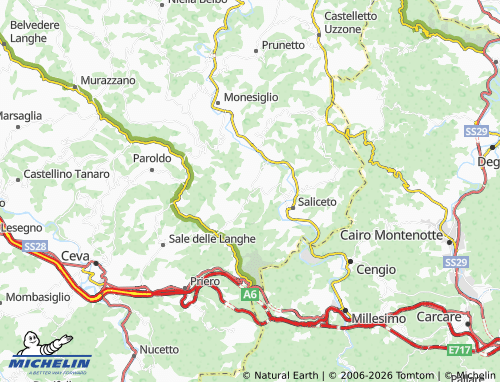 Mapa MICHELIN Camerana - ViaMichelin