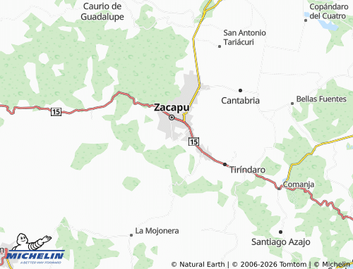 Mapa MICHELIN Valle de Guadalupe - ViaMichelin