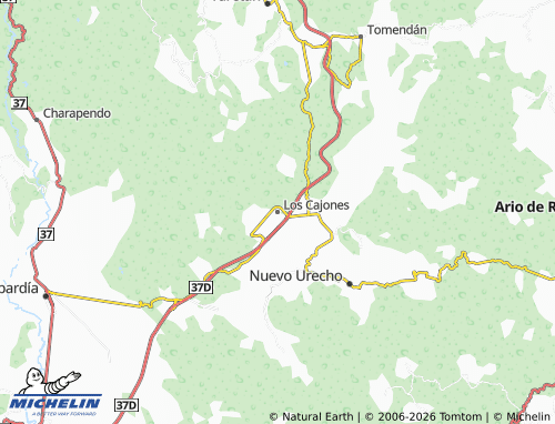 Mappa MICHELIN Los Cajones - ViaMichelin