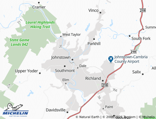 Mappa MICHELIN Conemaugh - ViaMichelin