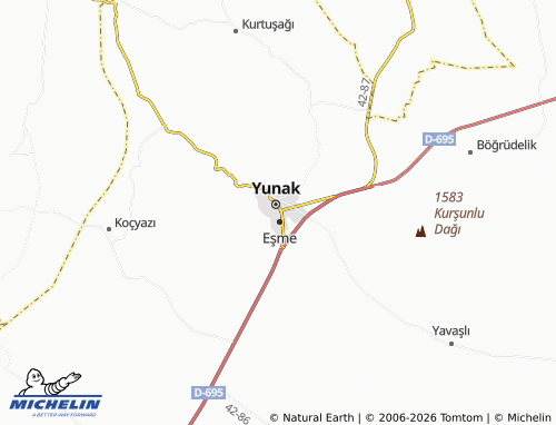 MICHELIN Selçuk map - ViaMichelin