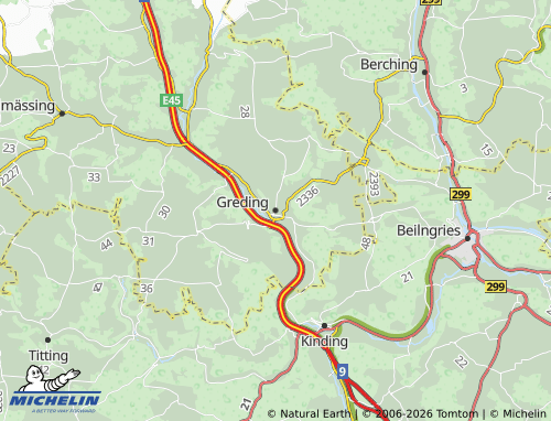 Mappa MICHELIN Greding - ViaMichelin
