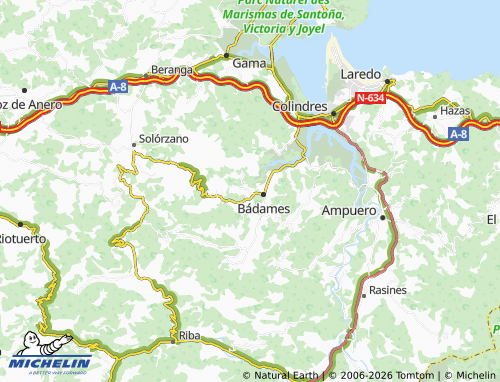 Carte MICHELIN San Mamés de Aras - ViaMichelin
