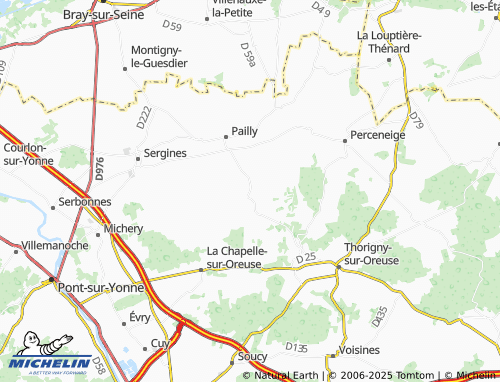 Carte MICHELIN Servin - ViaMichelin