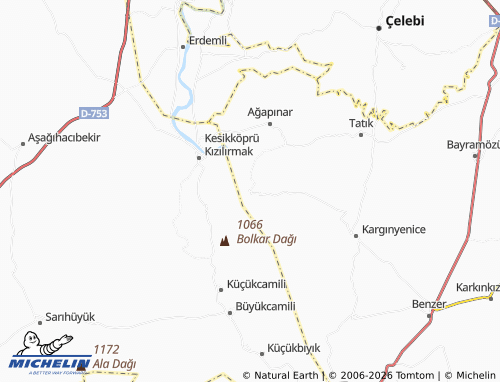 MICHELIN Büğüz map - ViaMichelin