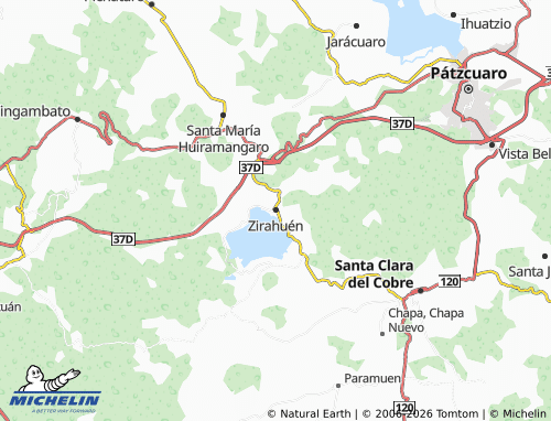 Mapa MICHELIN Zirahuén - ViaMichelin