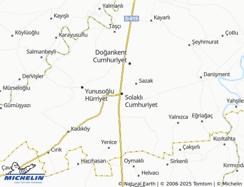 Mappa MICHELIN Solaklı Cumhuriyet - ViaMichelin