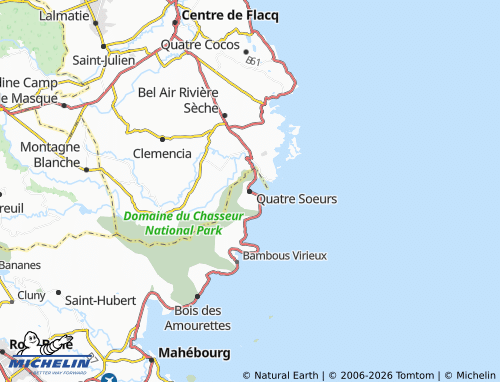 Mappa MICHELIN Quatre Soeurs - ViaMichelin