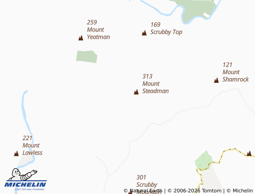 Mapa MICHELIN Mount Steadman - ViaMichelin