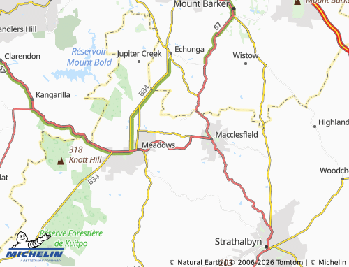 MICHELIN-Landkarte Green Hills Range - ViaMichelin