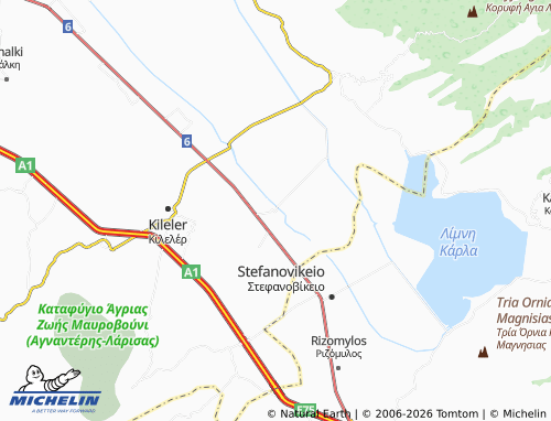 MICHELIN Sotirio map - ViaMichelin