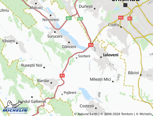 Carte MICHELIN Sociteni - ViaMichelin