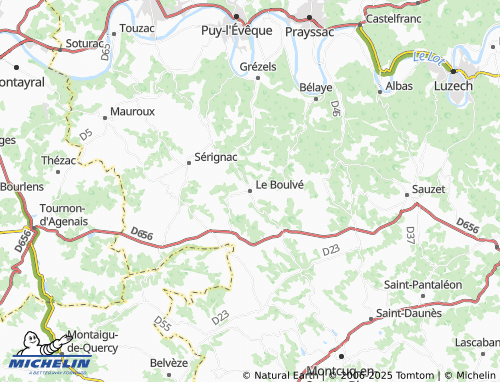 MICHELIN Le Boulvé map - ViaMichelin
