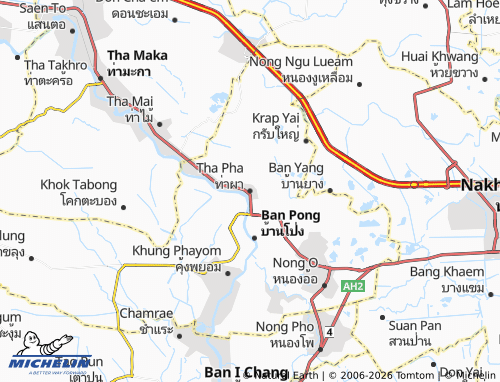 Mapa MICHELIN Tha Pha - ViaMichelin