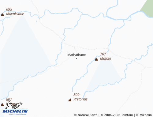 Kaart MICHELIN Mathathane - ViaMichelin