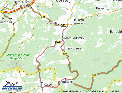Mapa MICHELIN Unterwössen - ViaMichelin