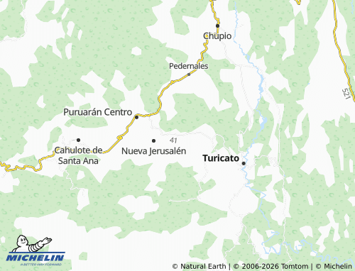MICHELIN Caramicuas map - ViaMichelin