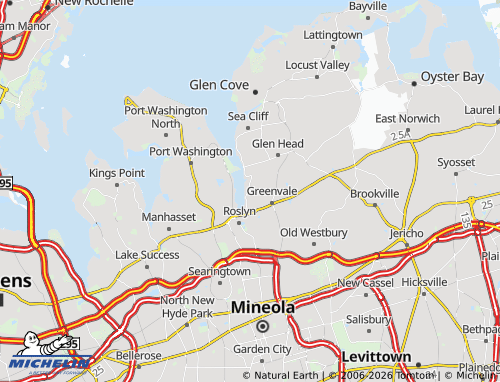 Mapa MICHELIN Roslyn Harbor - ViaMichelin