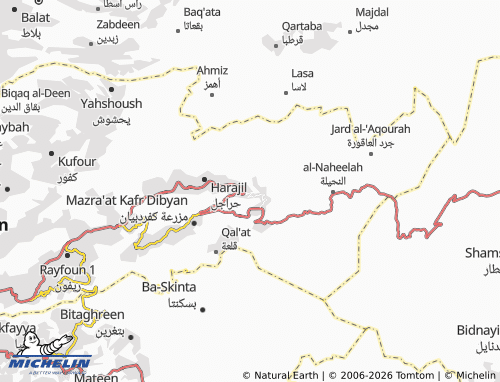 Carte MICHELIN Farayya - ViaMichelin