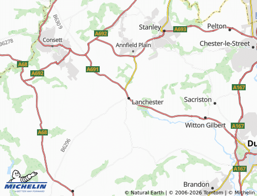Mappa MICHELIN Lanchester - ViaMichelin