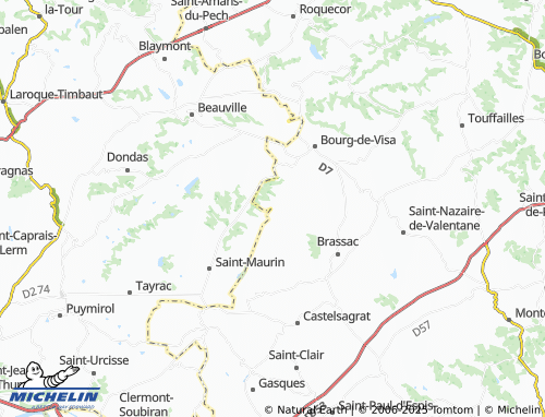 MICHELIN Le Bugat map - ViaMichelin