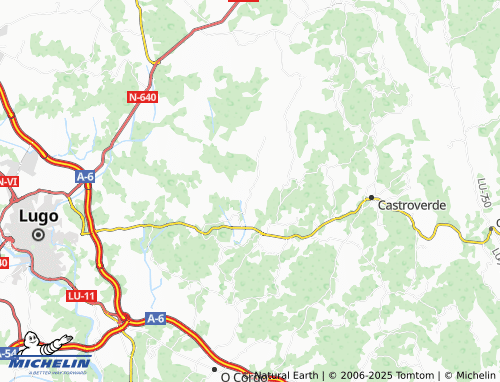 MICHELIN Barredo (San Xoán) map - ViaMichelin