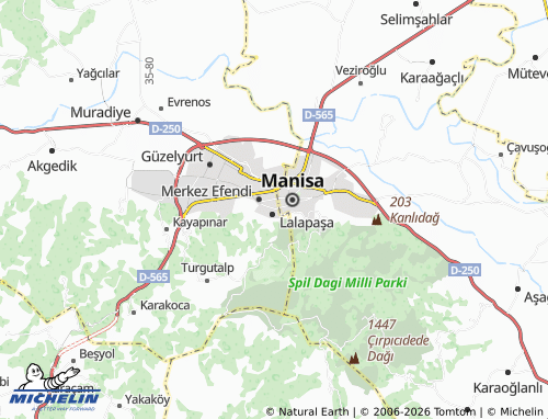 MICHELIN Yunusemre map - ViaMichelin