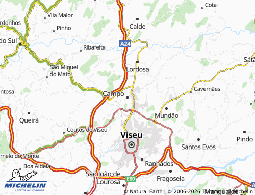 Mapa MICHELIN Campo - ViaMichelin