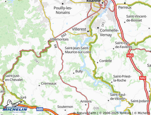 MICHELIN Charizet map - ViaMichelin