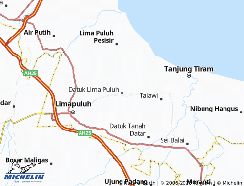 MICHELIN Datuk Lima Puluh map - ViaMichelin
