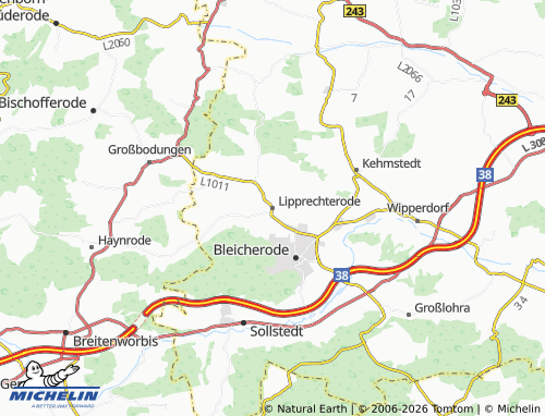 Mappa MICHELIN Lipprechterode - ViaMichelin