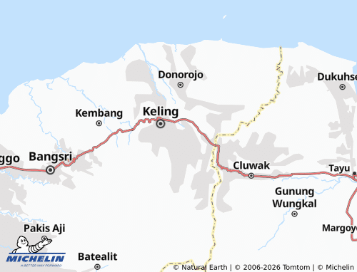 MICHELIN Gelang map - ViaMichelin