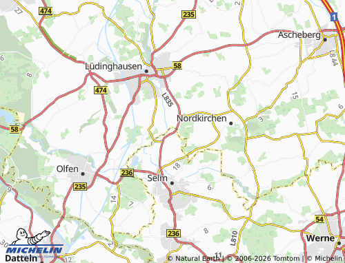 MICHELIN Schulze Osterhaus map - ViaMichelin