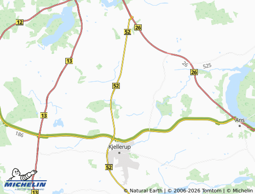 Kaart MICHELIN Sjørslev - ViaMichelin