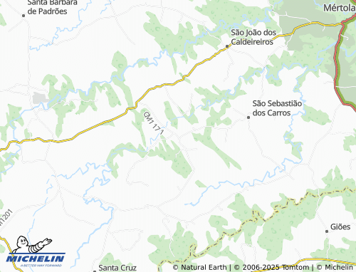 MICHELIN São Miguel do Pinheiro map - ViaMichelin