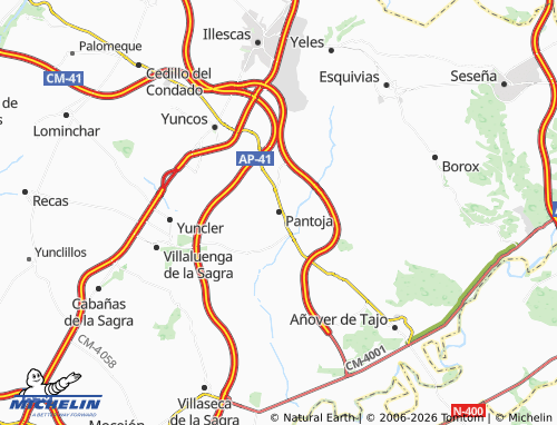 MICHELIN Pantoja map - ViaMichelin