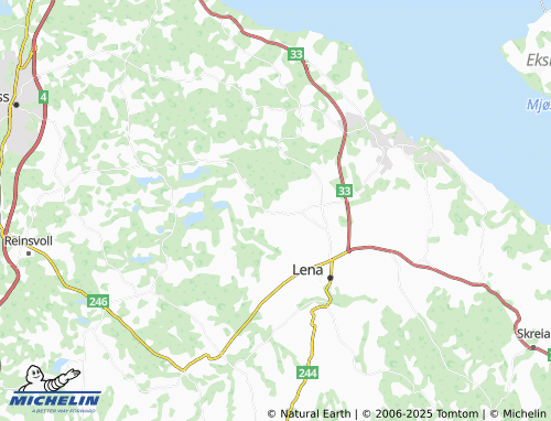 MICHELIN Sletta map - ViaMichelin