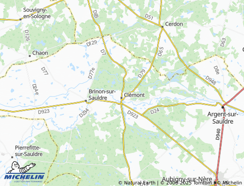Carte MICHELIN La Fernande - ViaMichelin