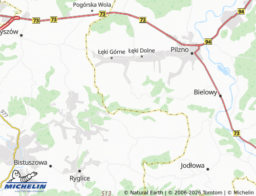 MICHELIN Zwiernik map - ViaMichelin