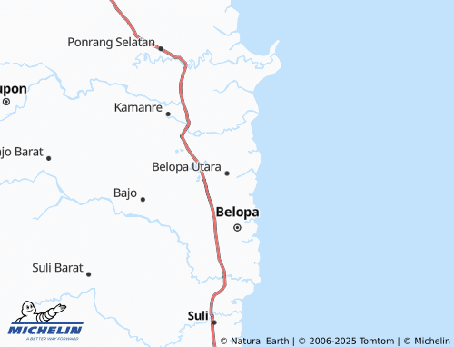 MICHELIN Belopa Utara map - ViaMichelin