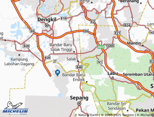 MICHELIN Kampung Salak Tinggi map - ViaMichelin