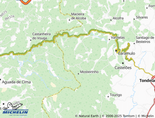 MICHELIN Castelo map - ViaMichelin