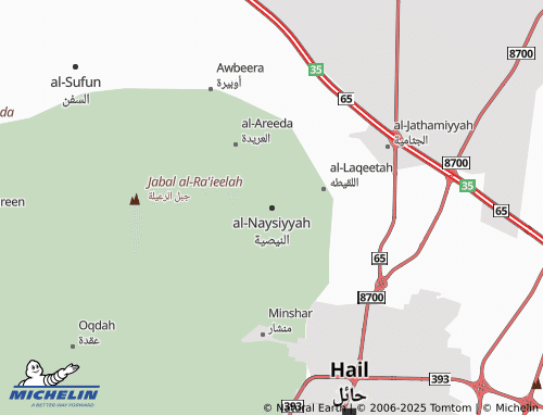 MICHELIN Alnisiyah map - ViaMichelin