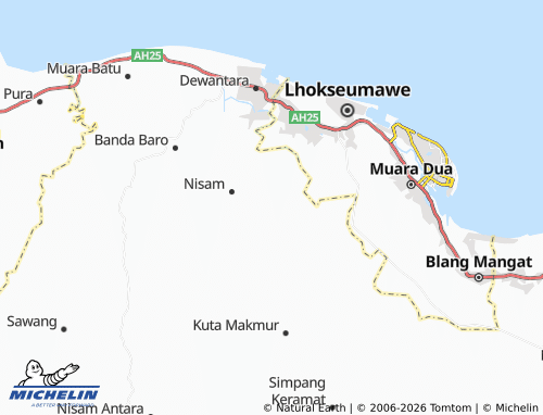MICHELIN Blang Dalam Baroh map - ViaMichelin
