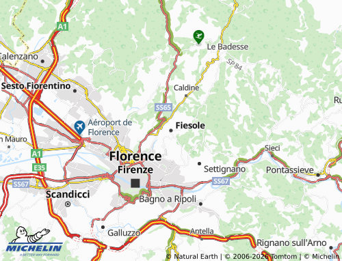 Kaart MICHELIN Fiesole - ViaMichelin