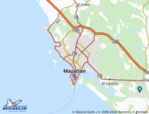 MICHELIN Isla Residencial map - ViaMichelin