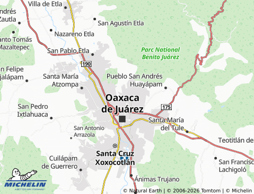 Kaart MICHELIN Colinas de la Soledad - ViaMichelin