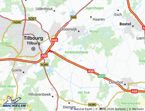 MICHELIN Moergestel map - ViaMichelin