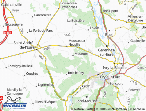 Mappa MICHELIN Mouettes - ViaMichelin